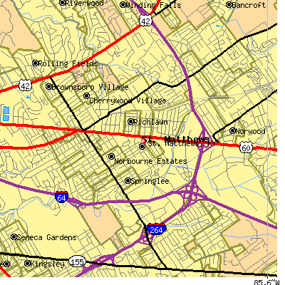 St. Matthews map