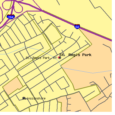 St. Regis Park map