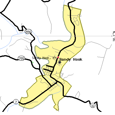 Sandy Hook map