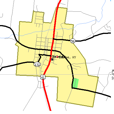Sebree map