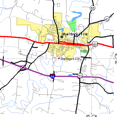 Shelbyville map