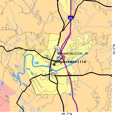Shepherdsville map