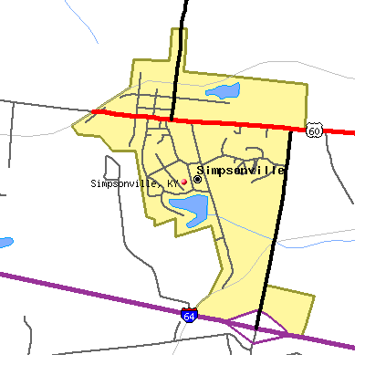 Simpsonville map