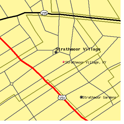Strathmoor Village map