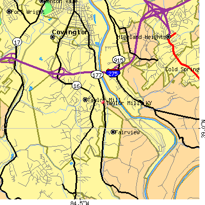Taylor Mill map