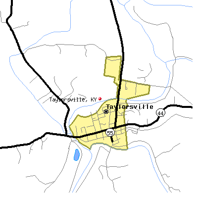 Taylorsville map