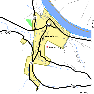 Vanceburg map