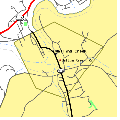 Wallins Creek map