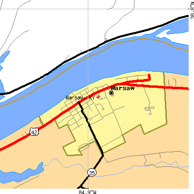 Warsaw map