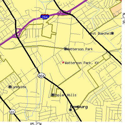 Watterson Park map
