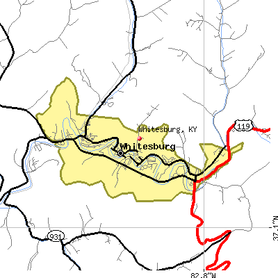 Whitesburg map