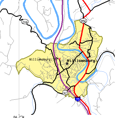 Williamsburg map