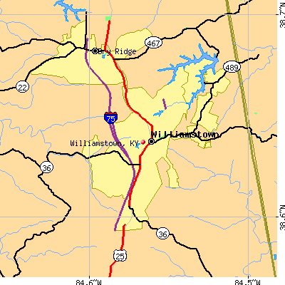 Williamstown map