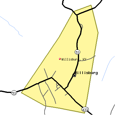 Willisburg map