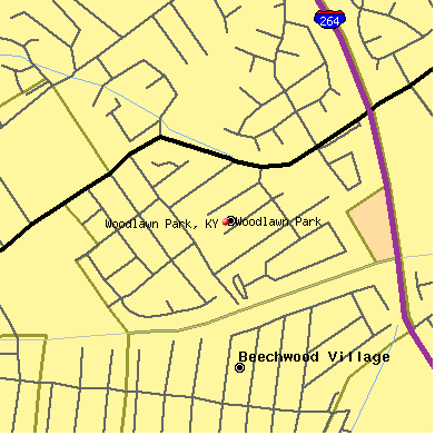 Woodlawn Park map