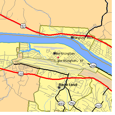 Worthington map