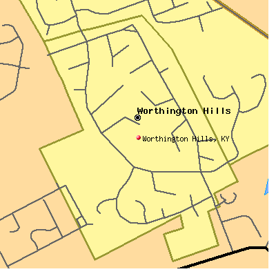 Worthington Hills map
