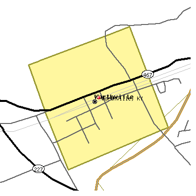 Worthville map