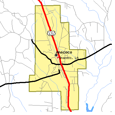 Anacoco map