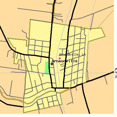 Arnaudville map