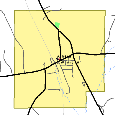 Athens map