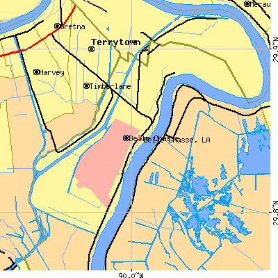 Belle Chasse map