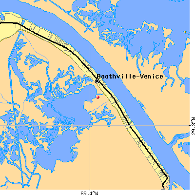 Boothville-Venice map