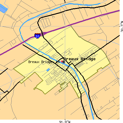 Breaux Bridge map