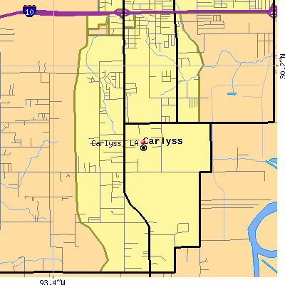 Carlyss map