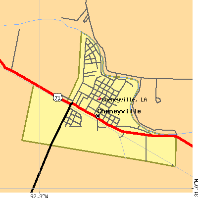 Cheneyville map
