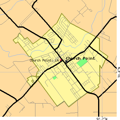 Church Point map
