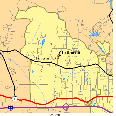 Claiborne map