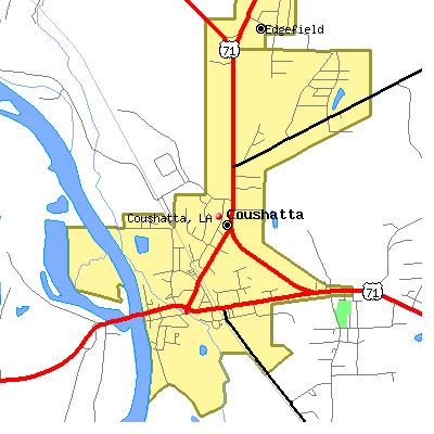 Coushatta map