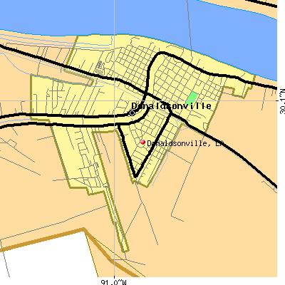 Donaldsonville map