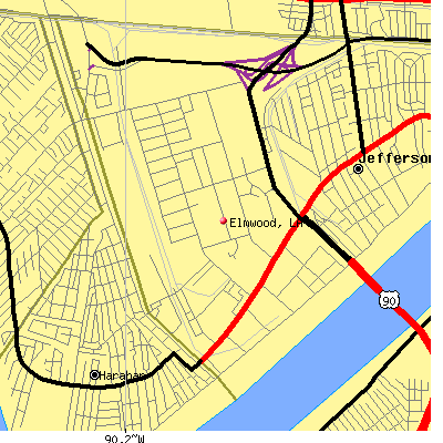 Elmwood map