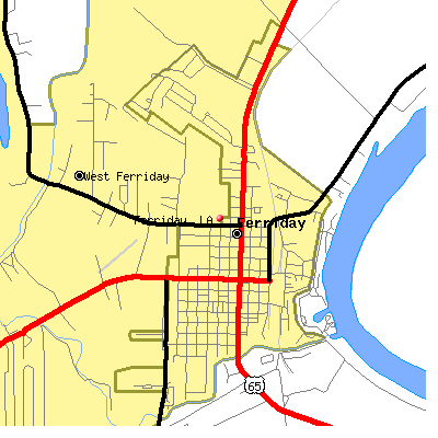 Ferriday map
