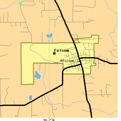 Folsom map