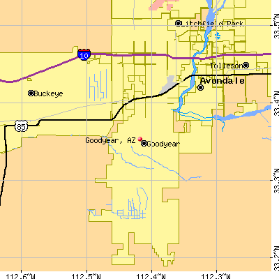 Goodyear map