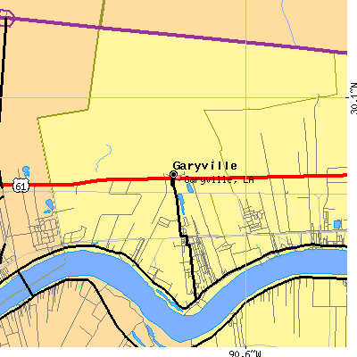 Garyville map