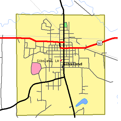 Gibsland map