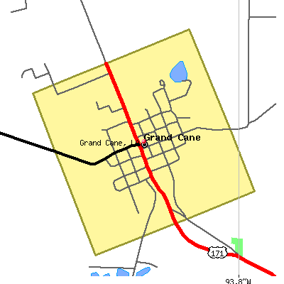 Grand Cane map