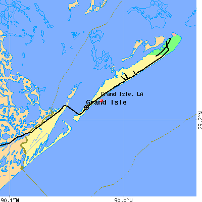 Grand Isle map