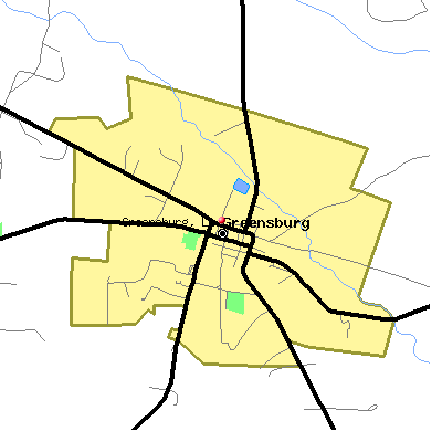 Greensburg map