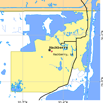 Hackberry map