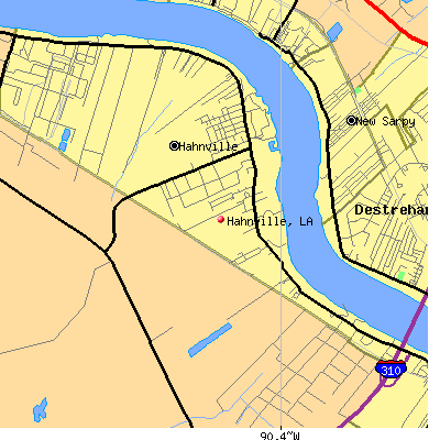 Hahnville map
