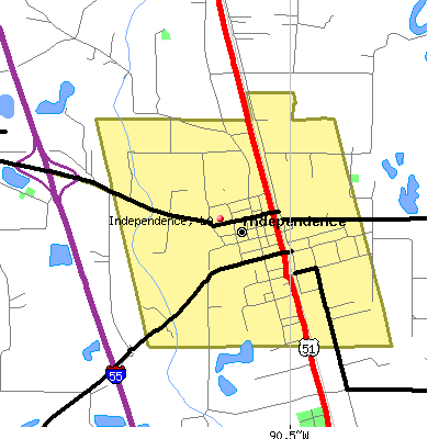 Independence map