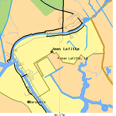 Jean Lafitte map