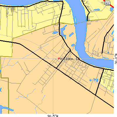 Killona map