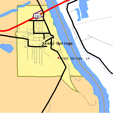 Krotz Springs map