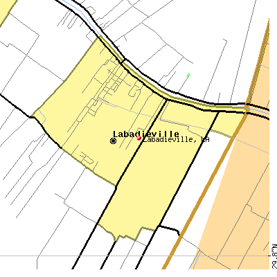 Labadieville map